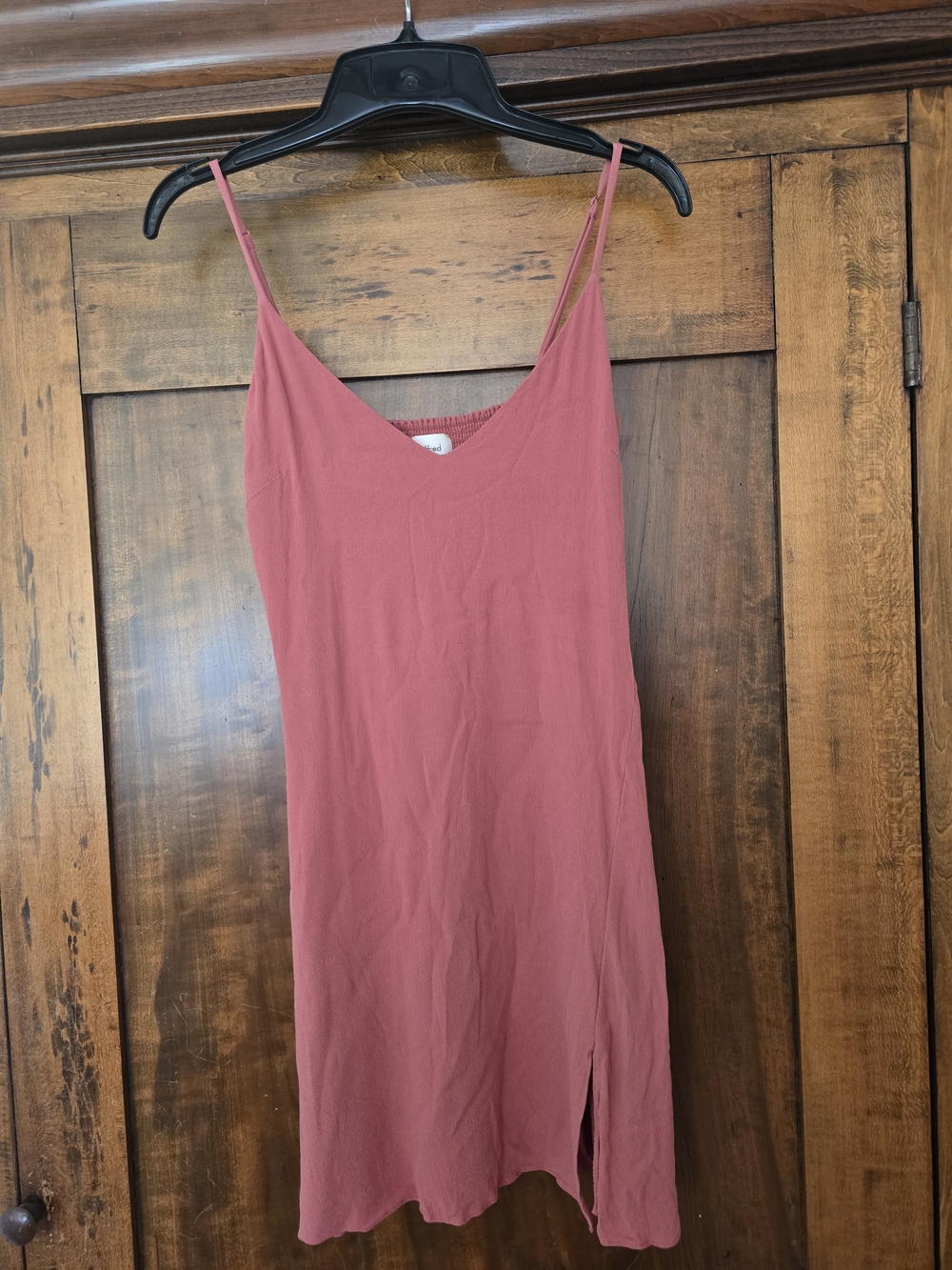 Wilfred Rose V-Neck Textured Back Tank Dress Size 4